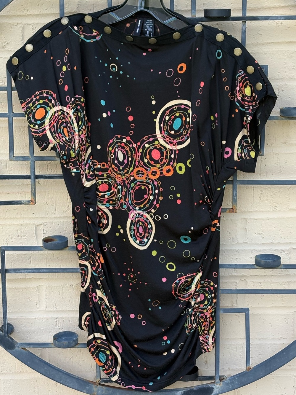 Flattering multicolor top